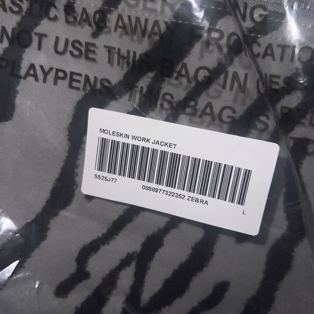 Supreme Moleskin Work Jacket SS25 Zebra Size: Large | eBay