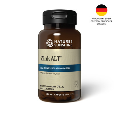 Nature's Sunshine Zink ALT 120 Tabletten für Haut Haare Nägel & Immunsystem