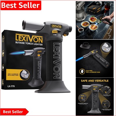 Multi-Purpose Cooking Torch with Safety Lock - Ideal for Culinary & DIY Projects