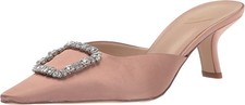 Sam Edelman Women's Brit Jewel Praline Satin Kitten Heel 5M