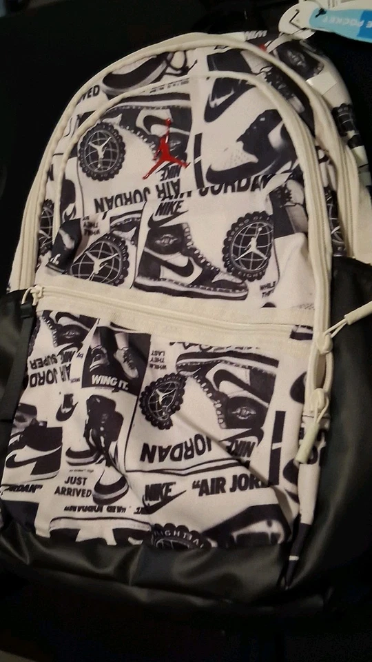 Jordan Air Patrol Backpack Black/White New With Tags - Image 4 of 4