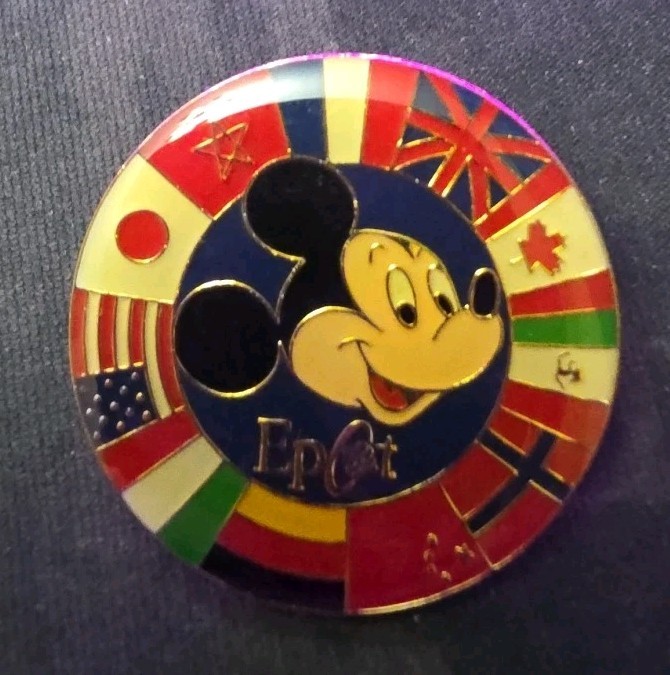 WDW - Mickey - EPCOT - World Showcase Circle of Flags - Version 2 Disney Pin 521