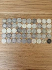Mixed LOT OF 50 90% Silver Dimes 13 MERCURY and 37 ROOSEVELT circulated