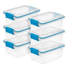 Sterilite 7.5 Quart Gasket Box, Stackable Sto...