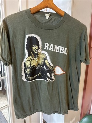1980 s Rambo Tee Shirt Vintage 21x24 Large