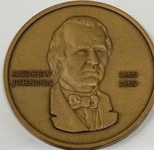 Andrew Johnson 17th President Of The United States Coin Medal