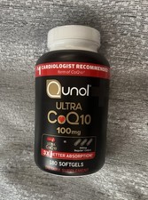 Qunol ULTRA CoQ10 / 100mg - 180 Softgels- Large Size-New  sealed - Exp: 09/2028