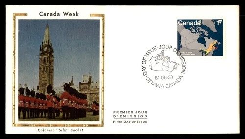 Mayfairstamps Canada FDC 1981 Map Canada Anniversary Royal Guards First Day Cove