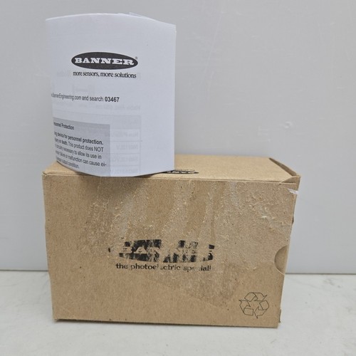 Banner Engineering SMA91EQD Sensor Photoelectric Emitter 60 Meter 10-250 Vac/Vdc - Picture 9 of 11
