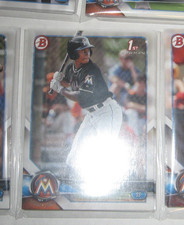 2018 BOWMAN DRAFT lot 12 OSIRIS JOHNSON Miami Marlins