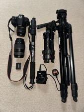 Canon EOS 1200D DSLR Camera Bundle + Tamron 70–300mm Macro Lens + Velbon Tripods