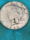 1922 Peace $1 One Dollar Silver Coin - Philadelphia Strange coin with #1 engrave