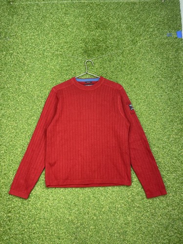 ABERCROMBIE Sweater Mens Muscle Shirt Wool Blend Heavyweight Red Size Medium