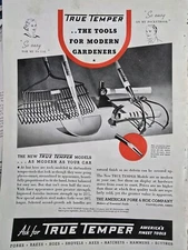 1937 True Temper America's finest garden tools vintage original ad
