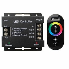 RGB LED Funk Touch-Dimmer 12V 24V DC Metall Streifen PWM Funkdimmer Dimmer