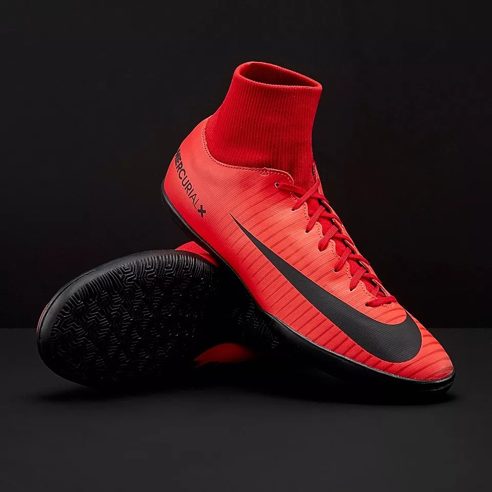 Nike Jr Mercurial X Victory VI DF IC- Red Black Indoor Soccer Shoes 4.5 | eBay