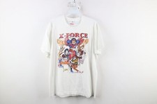 Vintage 90s Mens Large Distressed Marvel Comics X Force Short Sleeve T-Shirt USA