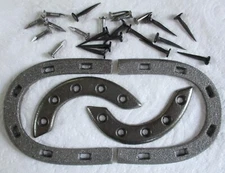 British Army:"AMMO BOOT HEEL & TOE PLATES"(With Fixing Nails/Screws, Sizes 9-10)