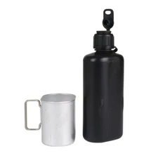 Swiss M84 Field Canteen and Cup Set - 0.8L Water Bottle and Aluminum Cup VGC