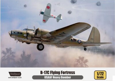 WOLFPACK 1/72 B-17C Flying Fortress USAAF Heavy Bomber Premium Model Kit WP17212