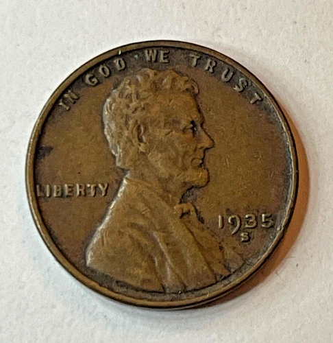 RARE 1935-S LINCOLN WHEAT CENT SAN FRANCISCO HIGH GRADE VF/VF+ #3