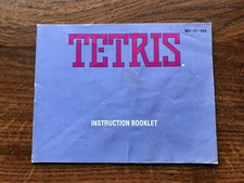 Tetris NES Nintendo Instruction Manual Only