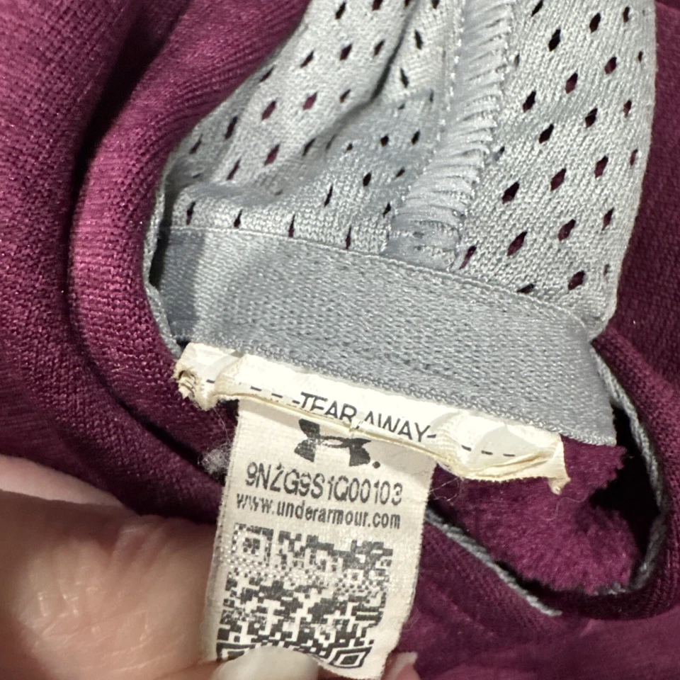 Little Girls Under Armour Maroon Pullover Jacket Size 10/12 EUC!!! - Image 3 of 3