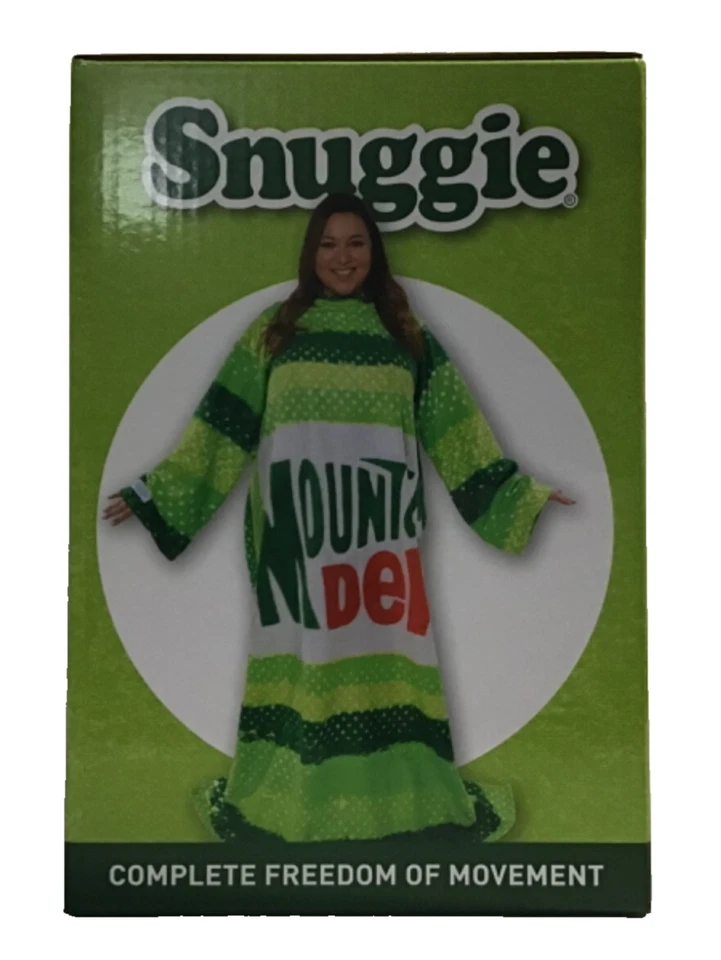 ALLSTAR Innovations Snuggie One Size Retro Mountain Dew Theme Fleece Soft NEW - Image 3 of 4