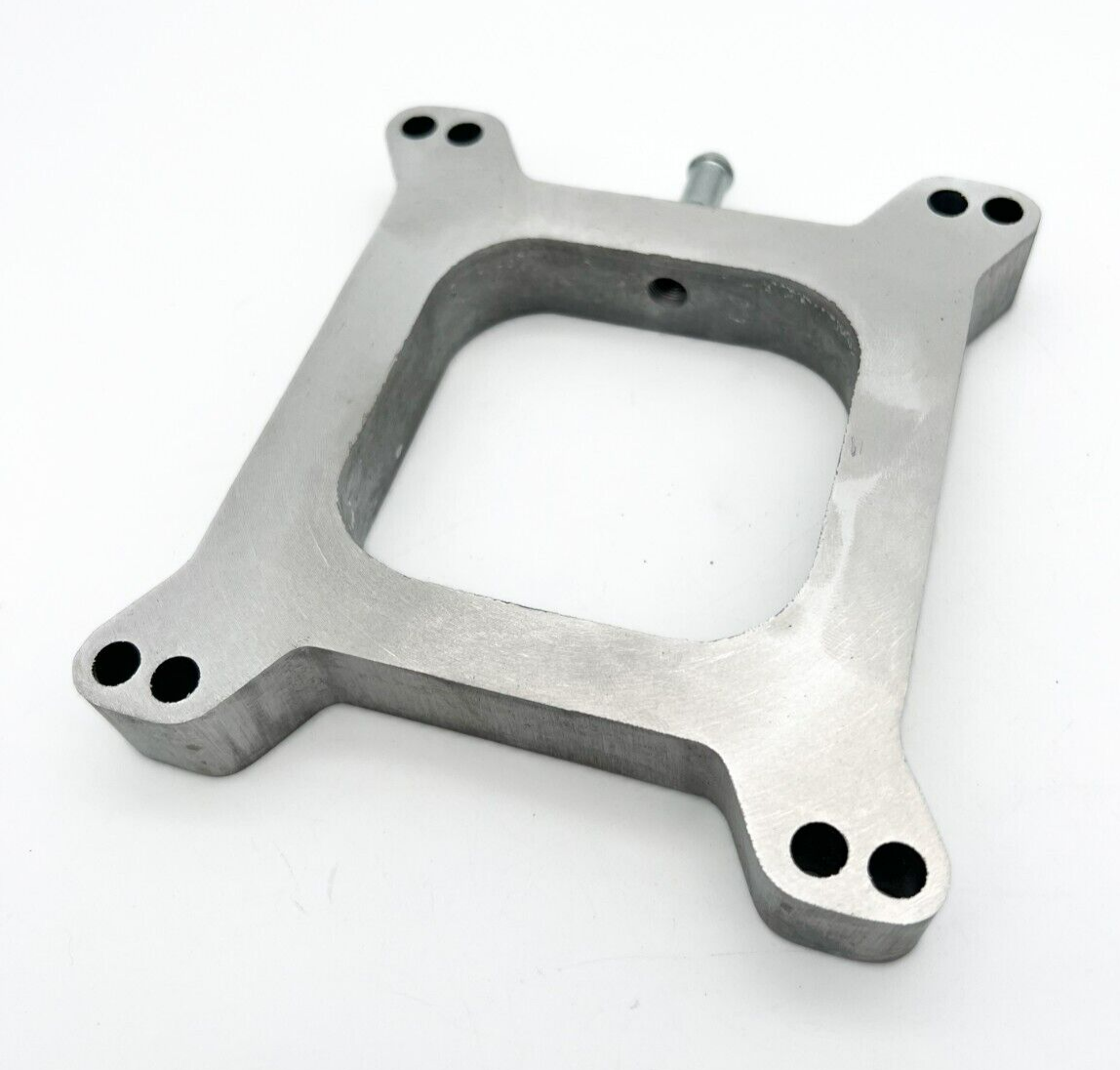 1" Inch Aluminum 4BBL Carb Carburetor Open Spacer w/ Vacuum, Studs