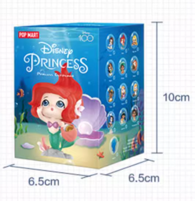 Disney POPMART Princess Childhood 6個セット POPMART Random Secret Figure Box x Disney 100th Princess