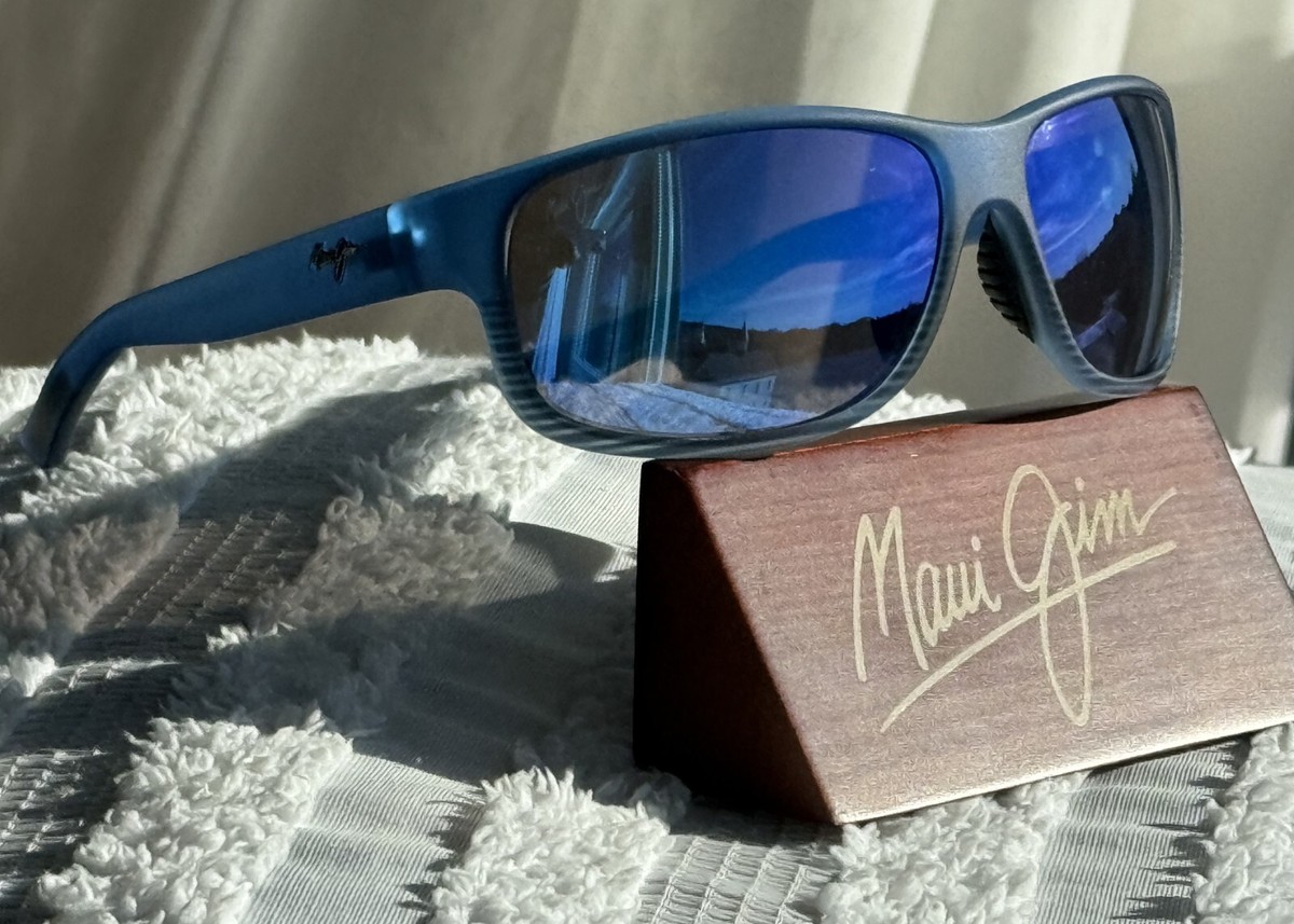 Maui Jim Kaiwi Channel MJ 840 03S Blue Black Frame, Blue