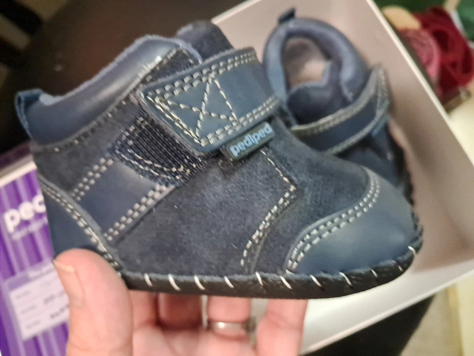 Pediped Nuevo en Caja Zapatos Infantiles Trevor Azul Talla 0-6 Meses Foto 4 de 4