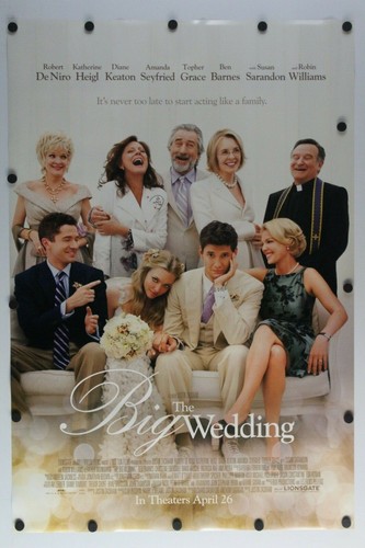 The Big Wedding 2013 Double Sided Original Movie Poster 27" x 40"