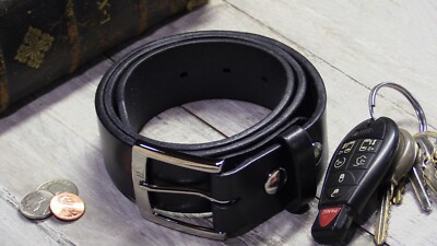 HANDMADE FULL GRAIN LEATHER BELT - CUSTOM MADE TO YOUR EXACT SIZE - MADE IN USA!