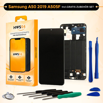 Display für Samsung Galaxy A50 2019 A505F LCD Touch Screen Glas + Rahmen