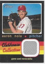 2020 Heritage Baseball HN Clubhouse Collection Relics Aaron Nola Phillies      1