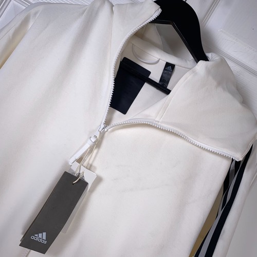 Adidas ZNE 3 Stripes Hoody Full Zip Track Top Men\u0026#039;s Size L #FL3983  STAINS | eBay