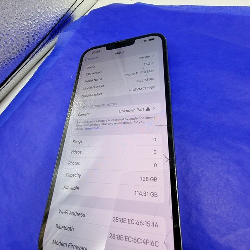 Apple iPhone 13 Pro Max - 128 GB Azul - Desbloqueado - Defectuoso/Dañado - Imagen 14 de 15