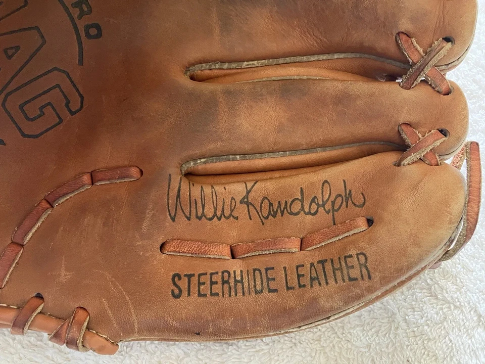 Guante de béisbol de cuero MacGregor K2397 Willie Randolph Pro Mag - lanzamiento a la derecha Foto 4 de 4