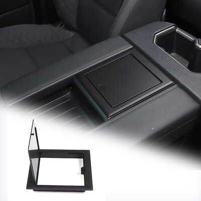 For Toyota Tundra 22+ Matt Black Center Control Armrest Box Privacy Storage Box
