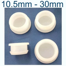 Snap-on Hole Plugs Silicone Rubber 10.5mm - 30mm Transparent Blanking End Caps