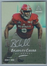 2018 PANINI LUMINANCE DRAFT DAY SIGNATURES SILVER BRADLEY CHUBB