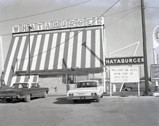 Whataburger Hamburgers A-Frame Corpus Christi TX 1960 POSTER 24 X 18 Inches NICE