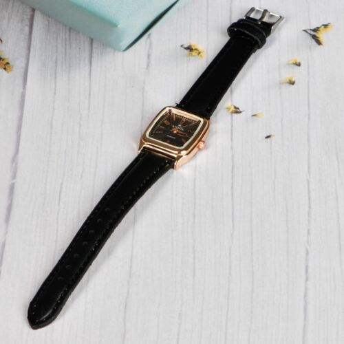 Orologio da polso donna classico retrò quadrante quadrato pelle analogico quarzo donna piccolo - Foto 33 di 44