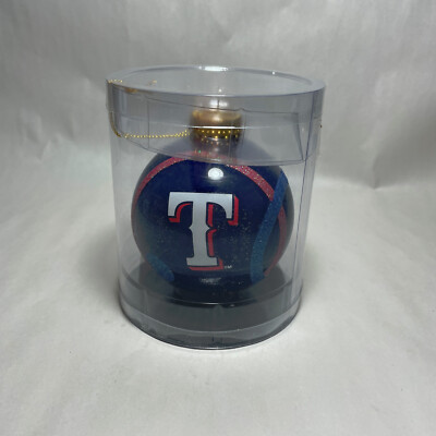 Texas Ranger Collection Ball Texas Rangers 3in Glass Ball Ornament-Officially Licensed MLB Memory ...