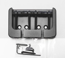 Hipshot 4 String B Style Bass Bridge Brass Black .669 spacing - NOS