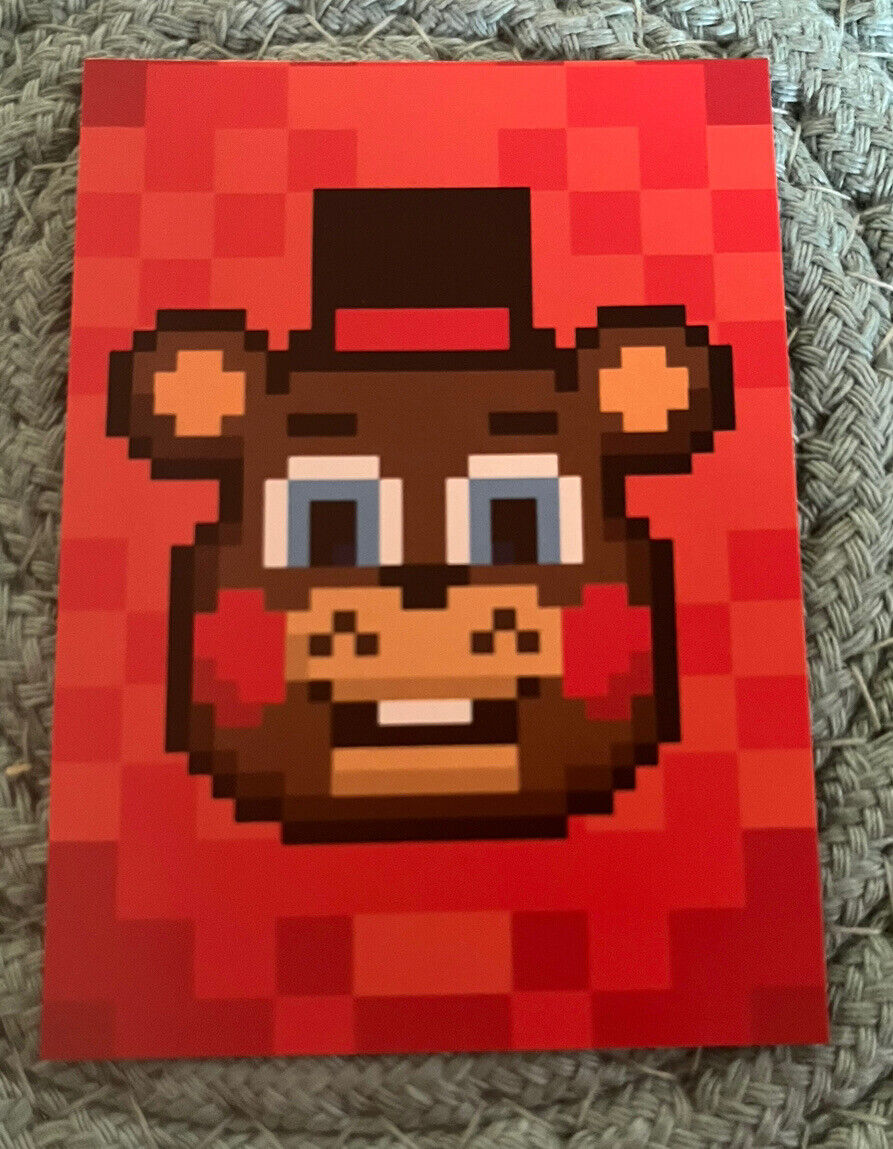 Fnaf 1 freddy head pixel art