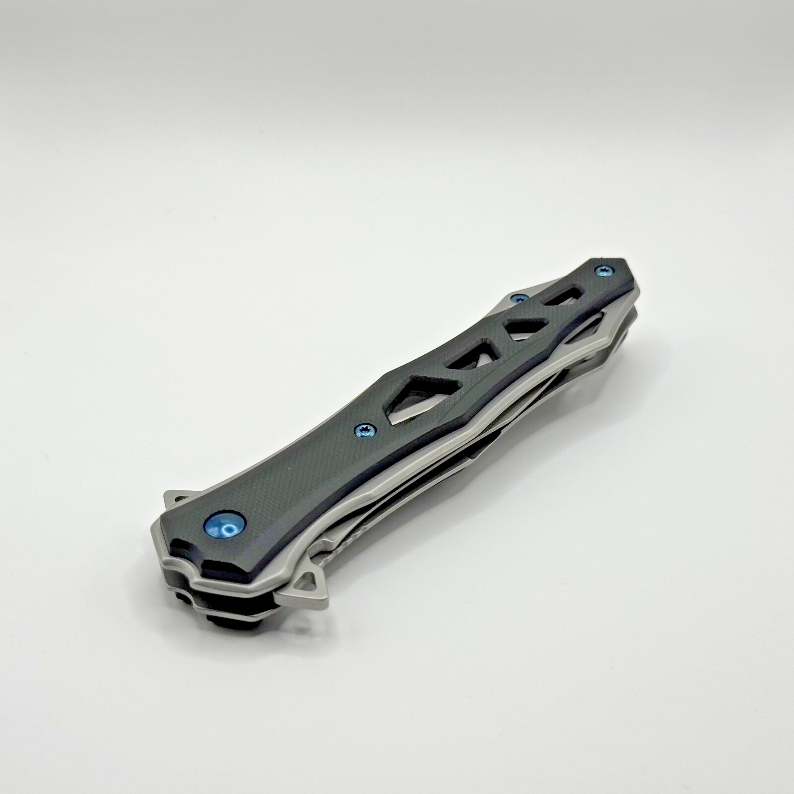 9" Spear Point Stiletto Dagger Flipper Folding EDC Spring Assisted Pocket Knife