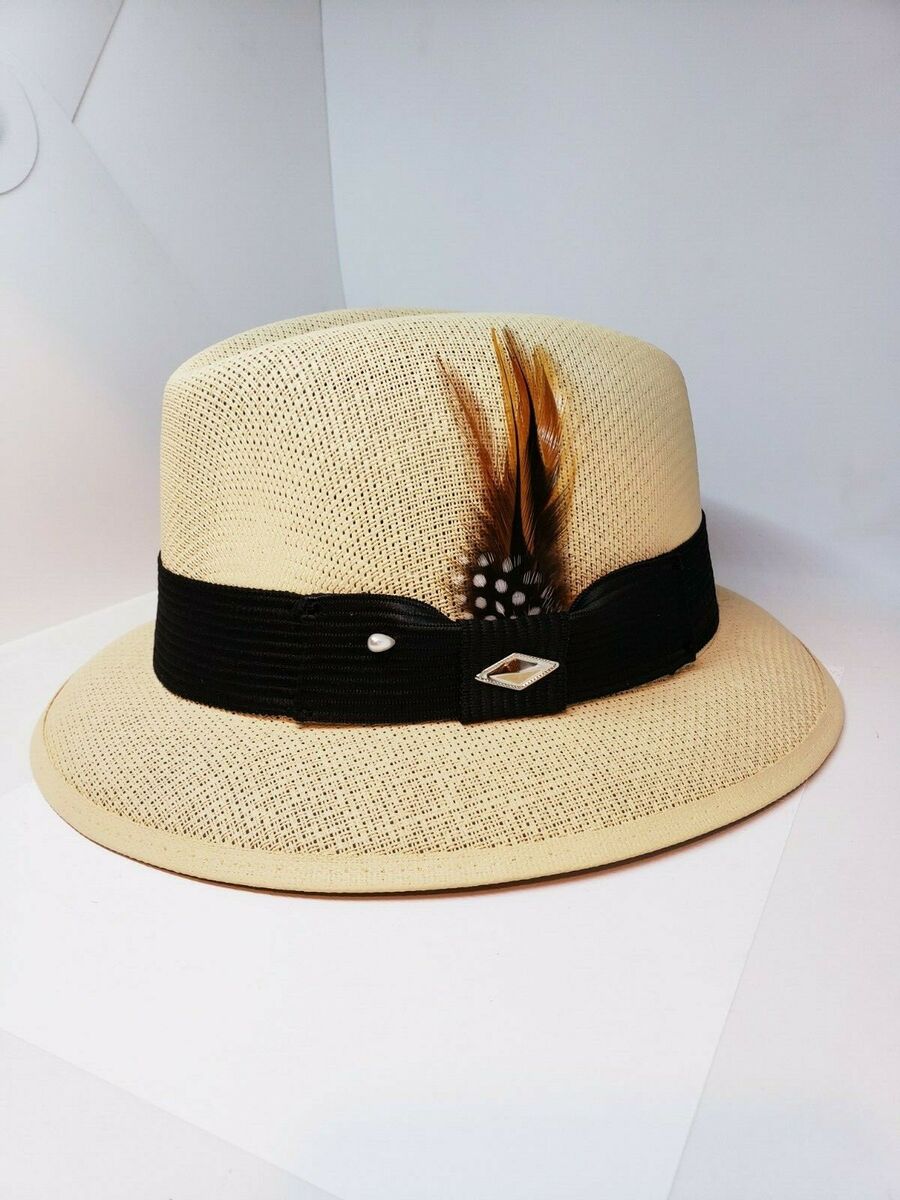 Mens Classic tan lowrider center crease hat fedora Derby | eBay Mens Classic tan lowrider center crease hat fedora Derby | eBay