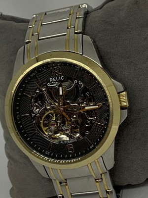 Relic ZR12109 Men's Stainless Steel Skeleton Dial Automatic Genuine Watch GE56 723765314389 | eBay